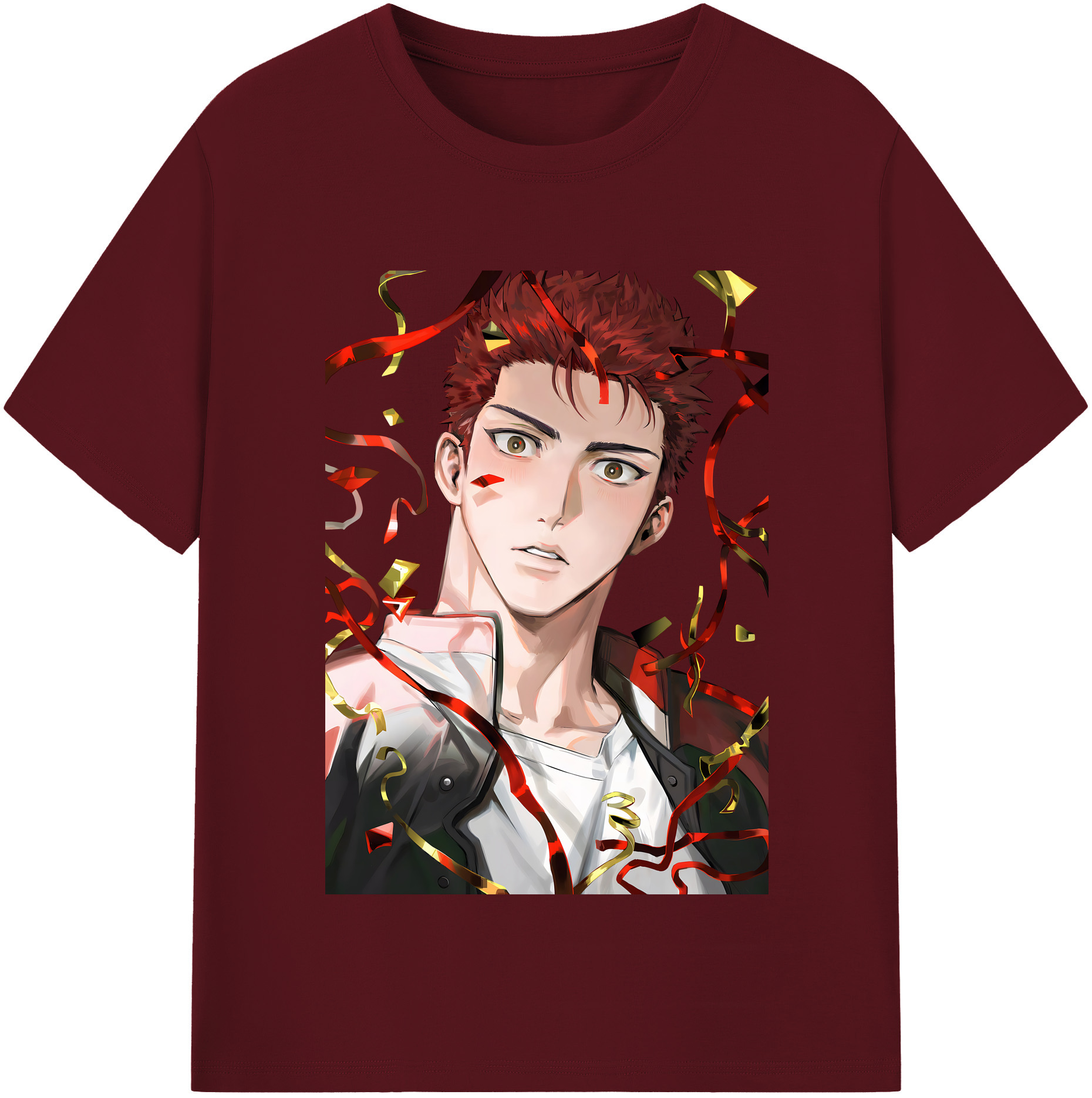 SLAM DUNK／スラムダンク 綿100％半袖Tシャツ（フロントプリント）